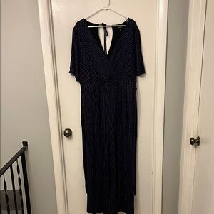 Fun and Shimmery Evening Jumpsuit